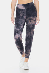 Leggings Depot Women's Tie-Dye High Waist Cropped Leggings - Trendy, Comfortable Activewear